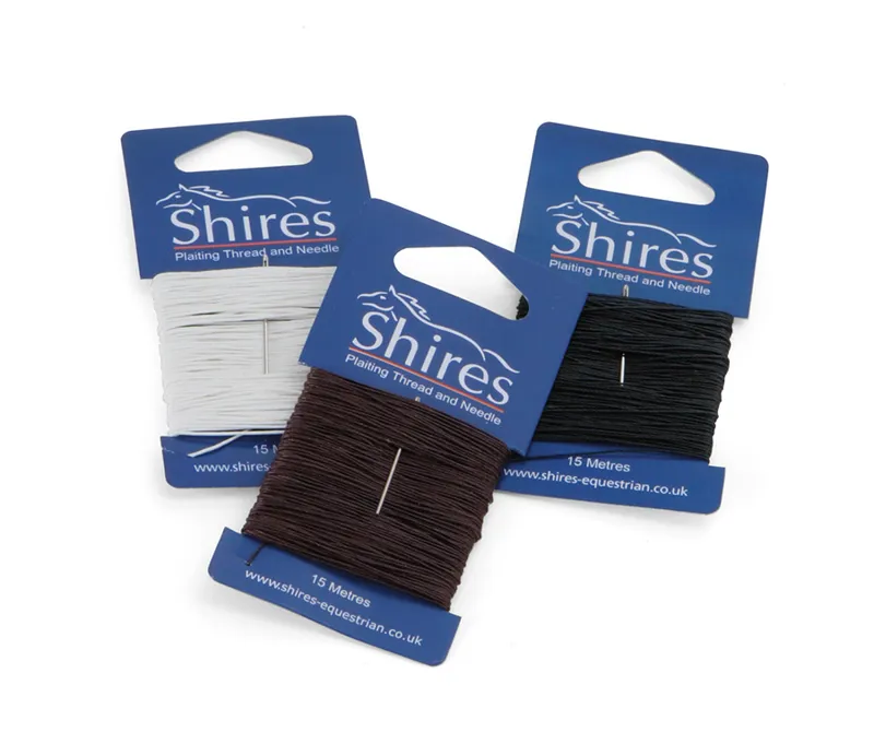 Shires Plaiting Thread Card White